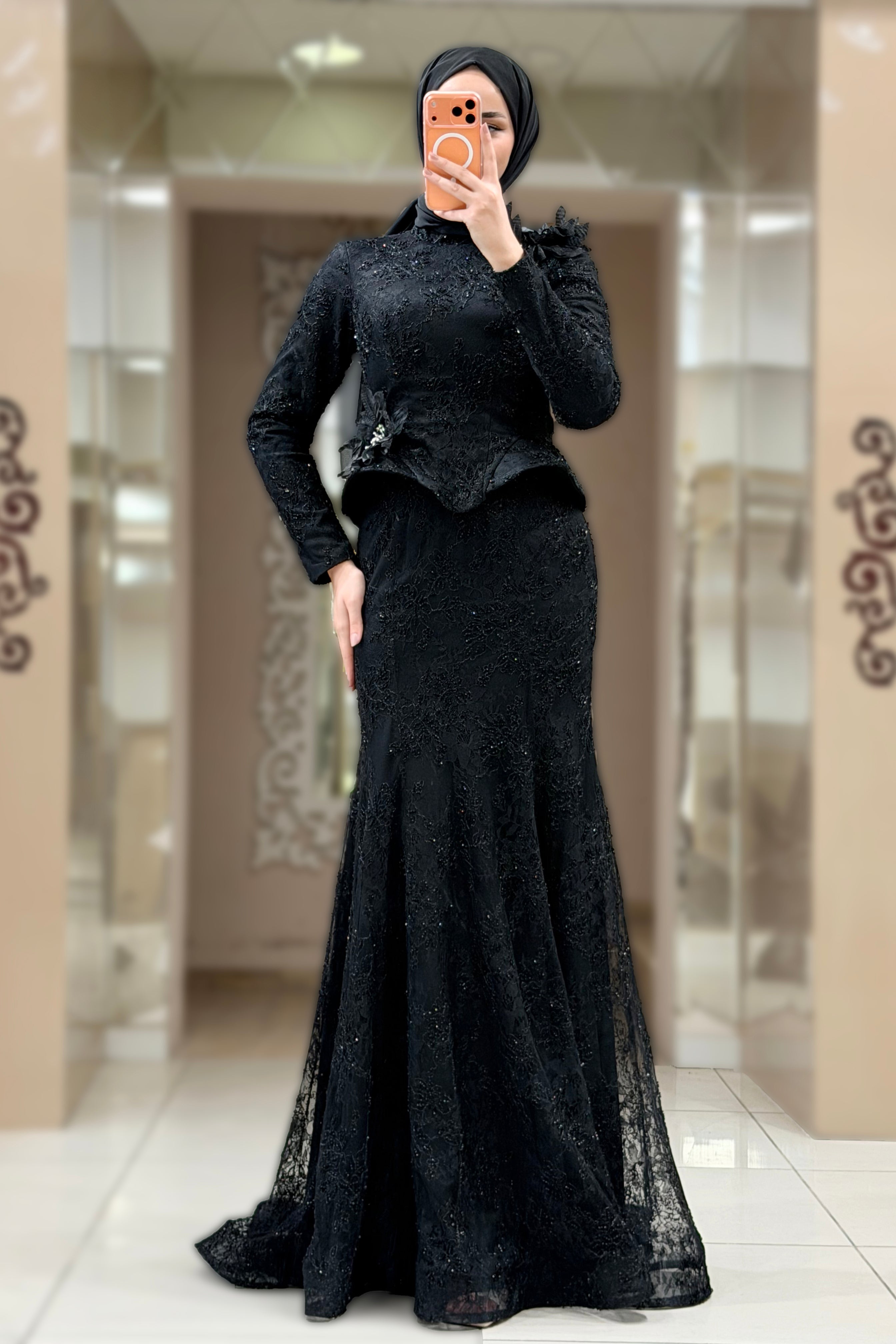 Aya Dress Abiye Siyah