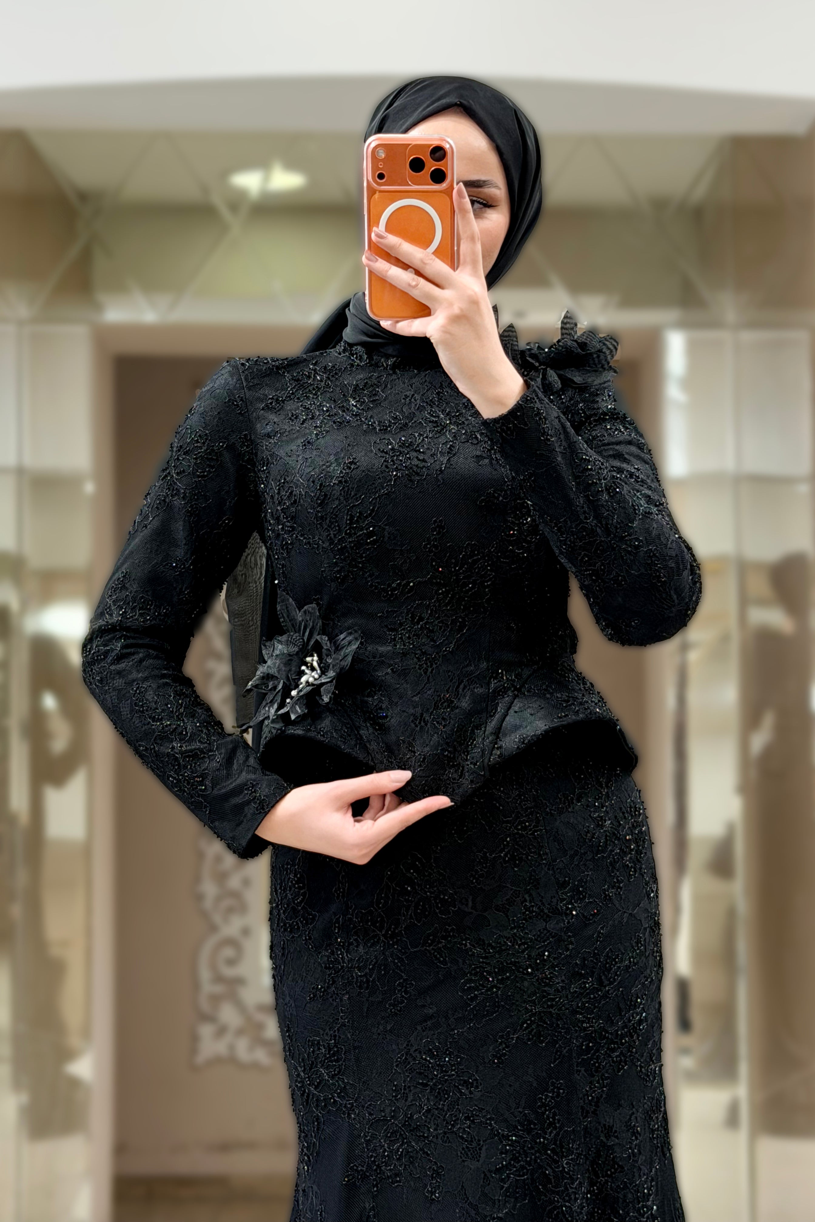 Aya Dress Abiye Siyah