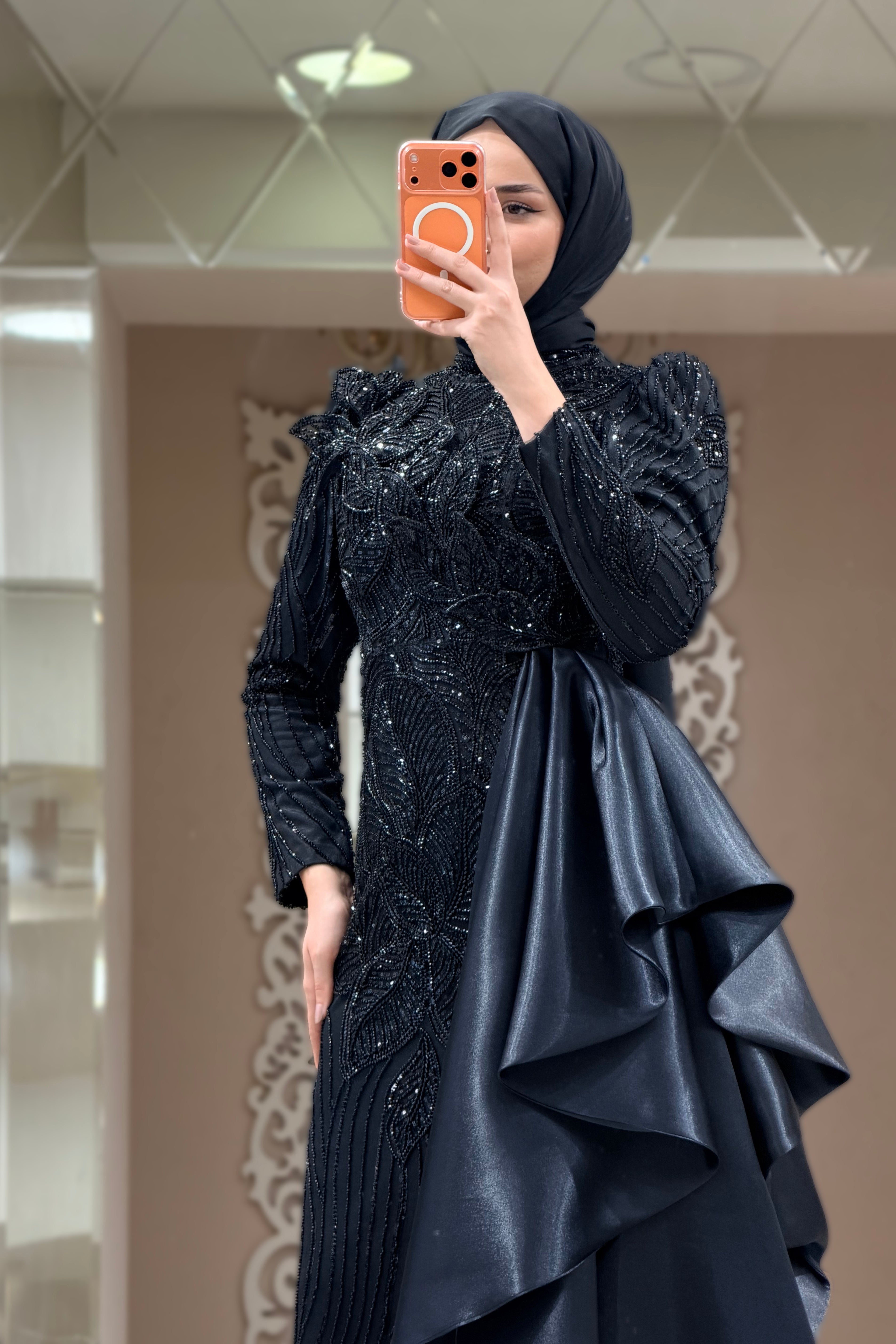 Leyla Abiye Siyah