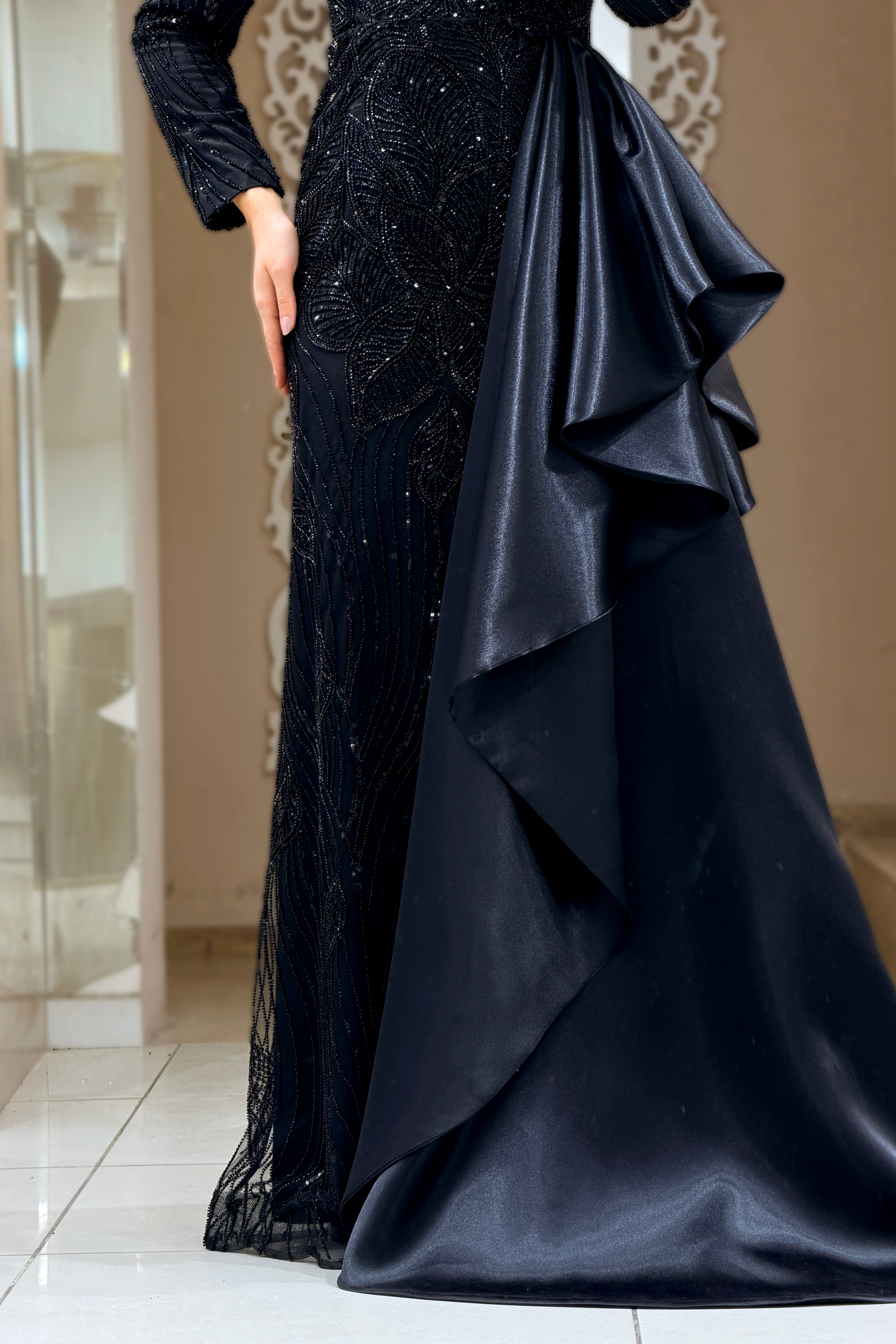 Leyla Abiye Siyah